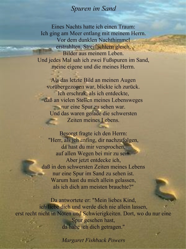 Spuren im Sand