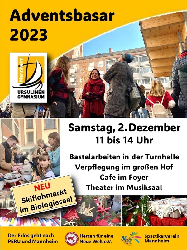 Herzliche Einladung zum Adventsbasar
