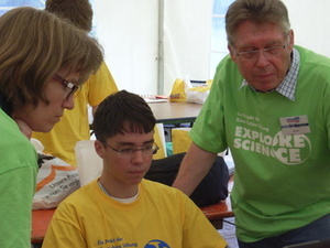 Willi mit den Juroren Willi mit den Juroren
