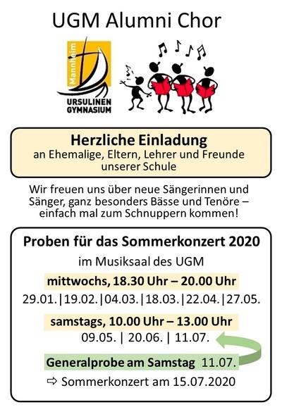 Neue Proben Alumnichor