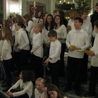 Der Chor in wei�