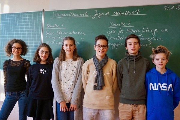 Teilnehmer der Sek. I beim Schulwettbewerb "Jugend debattiert" Teilnehmer der Sek. I beim Schulwettbewerb "Jugend debattiert"